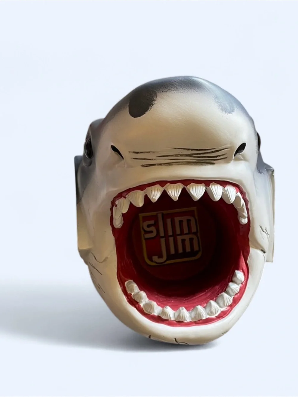 Slim Jim Shark Head Wall Mount with Red Mouth Accent